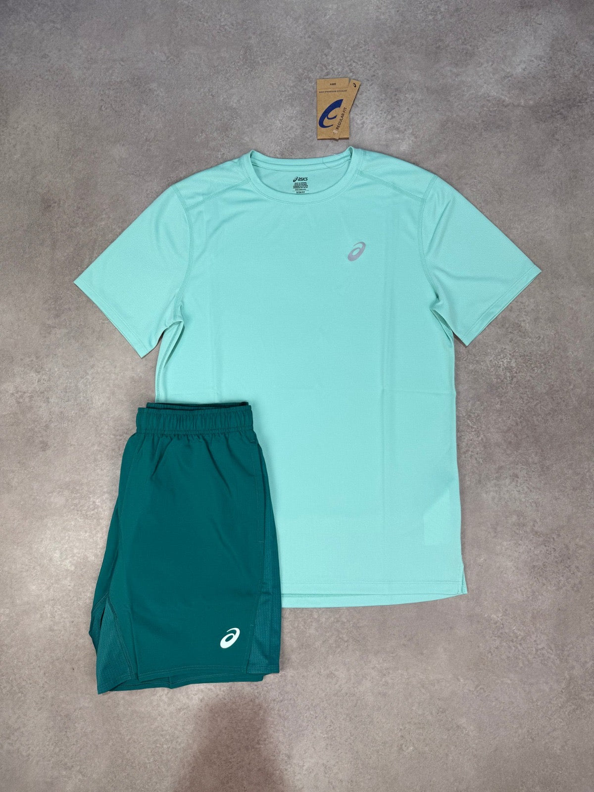 Ensemble Asics Running Menthe Turquoise