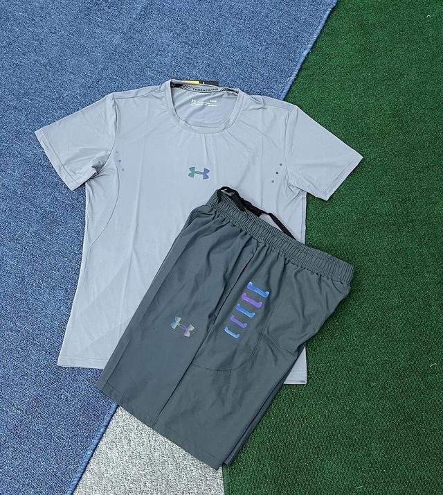 Ensemble Under Armour Blanc Gris