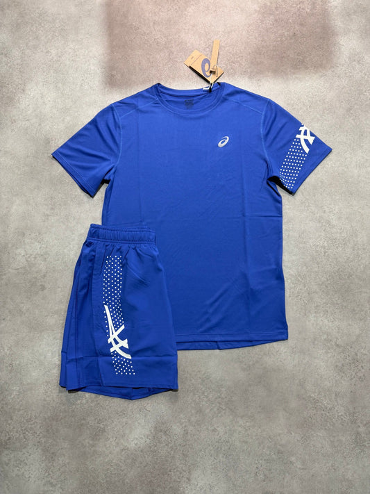 Ensemble Asics Running Bleu Royal
